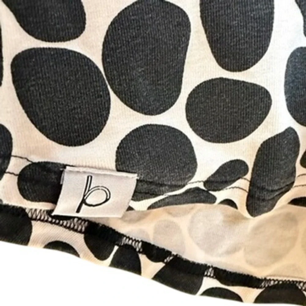 Beddy's Women Giraffe Print Pajama Set XL Black White Loungewear Sleepwear Cozy - Picture 9 of 10